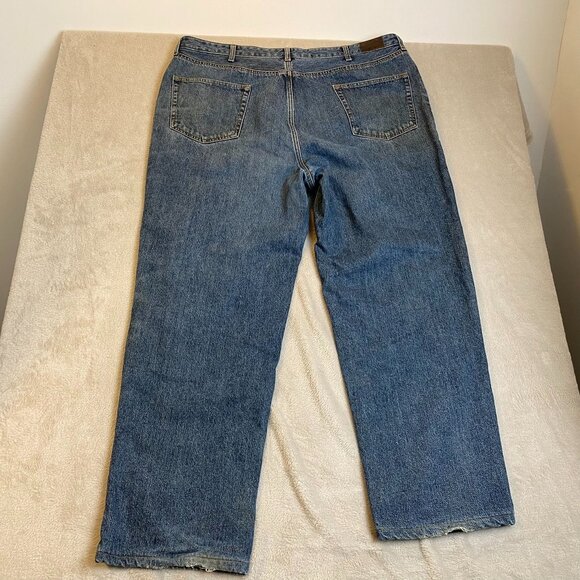 Lands' End Men's Fleece Lined Jeans 42x29 Relaxed Fit Plaid Lining - Picture 16 of 16
